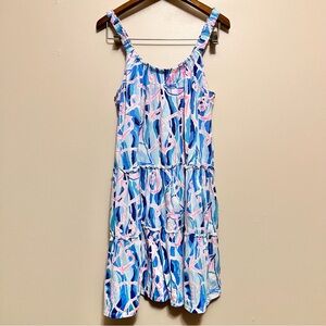 Lilly Pulitzer Blue and Pink Mini Dress
